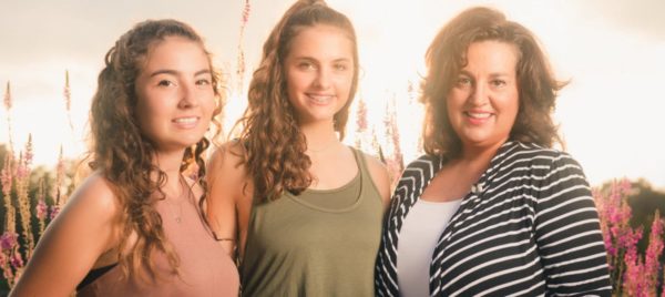 Maria Widowski with her two daughters (Parkway West High School Senior Pictures) at a St. Louis park in Town & Country. Town & Country Living Magazine