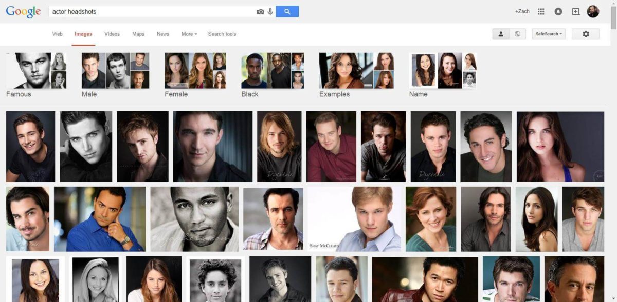 properly cropped headshots of actors from Google